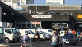 JAFPE Advance Party walks through the Tukiji Wholesale Market